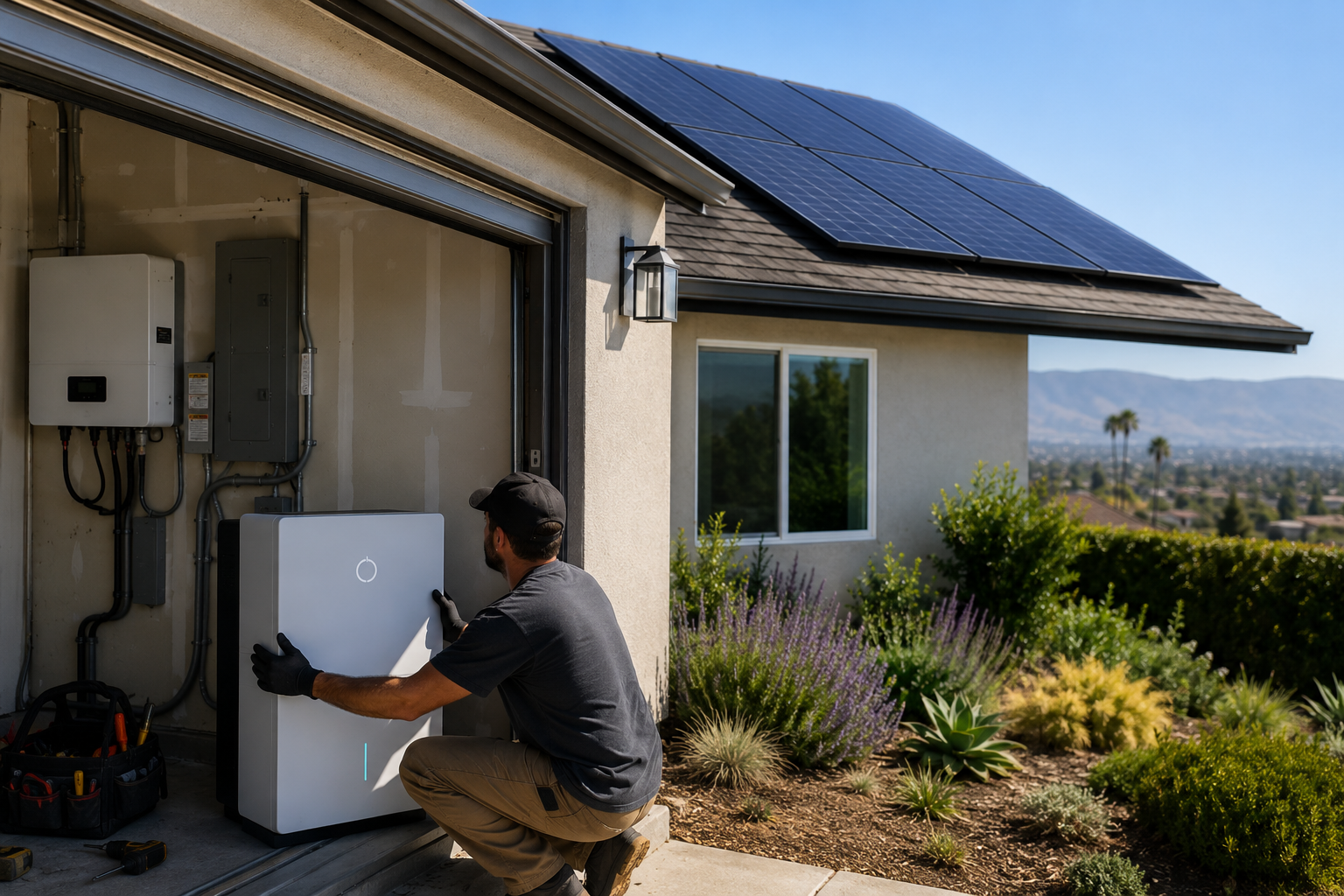add battery to existing solar panels