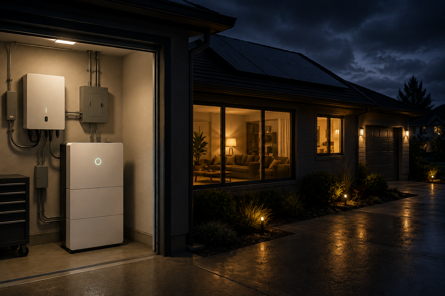home battery outage runtime