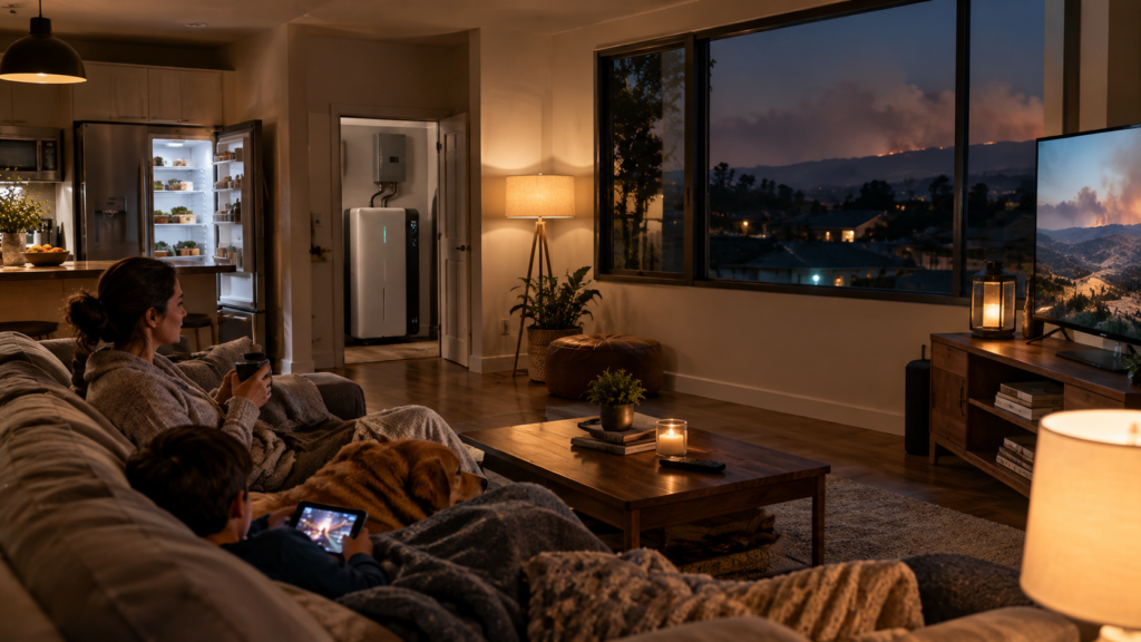 Home Battery for PSPS Outages